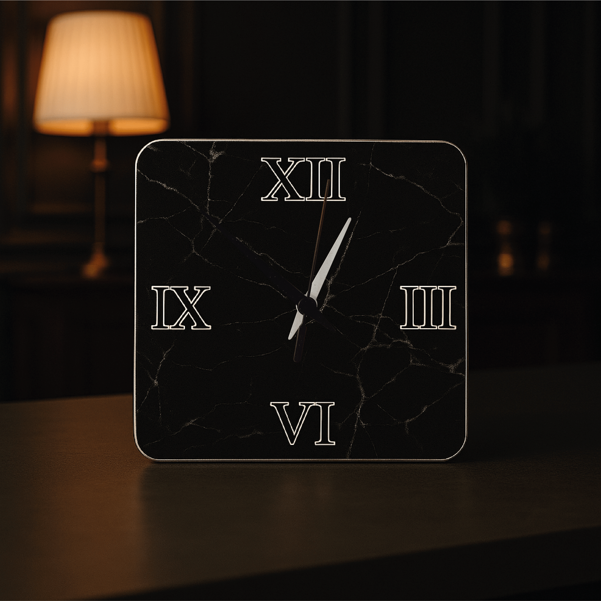 Orologio da Tavolo Effetto Marmo – «Alkrono» - ALKYMIA