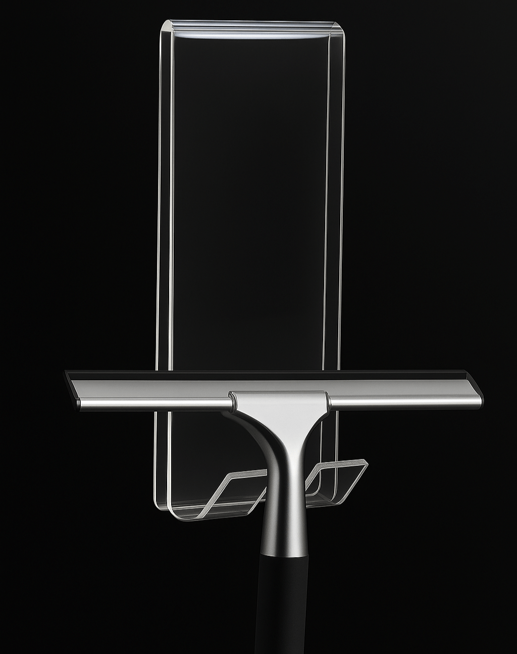 Gancio in Plexiglass 5 mm per Tergivetro – Per Docce con Vetro Standard - ALKYMIA